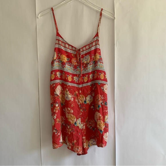 O’Neil Liame Tank Romper Red floral - Picture 11 of 15
